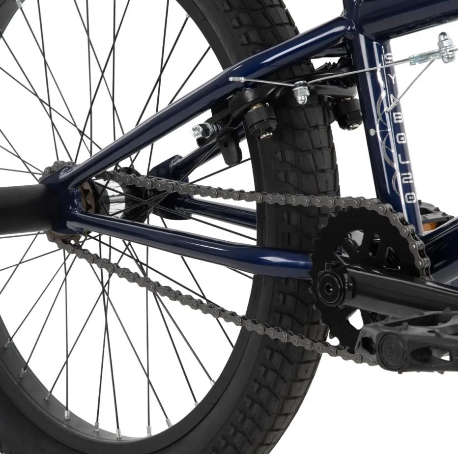 „Huffy SYMBOL B“ laisvojo stiliaus BMX dviratis, 20 colių, „Abys Blue“ spalvos