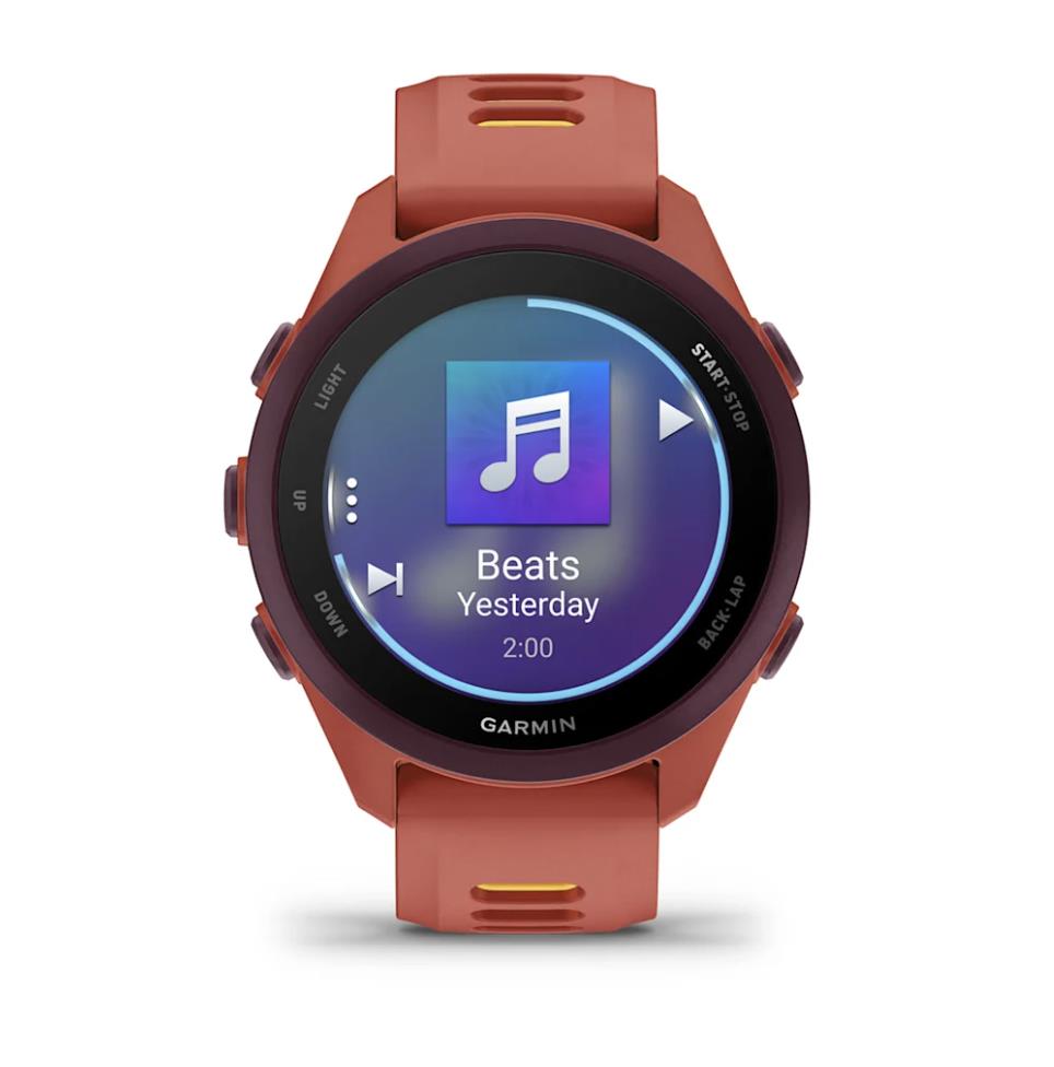 Garmin Forerunner 170 Music smartwatch, Red Pink with Red Pink/Mango Band