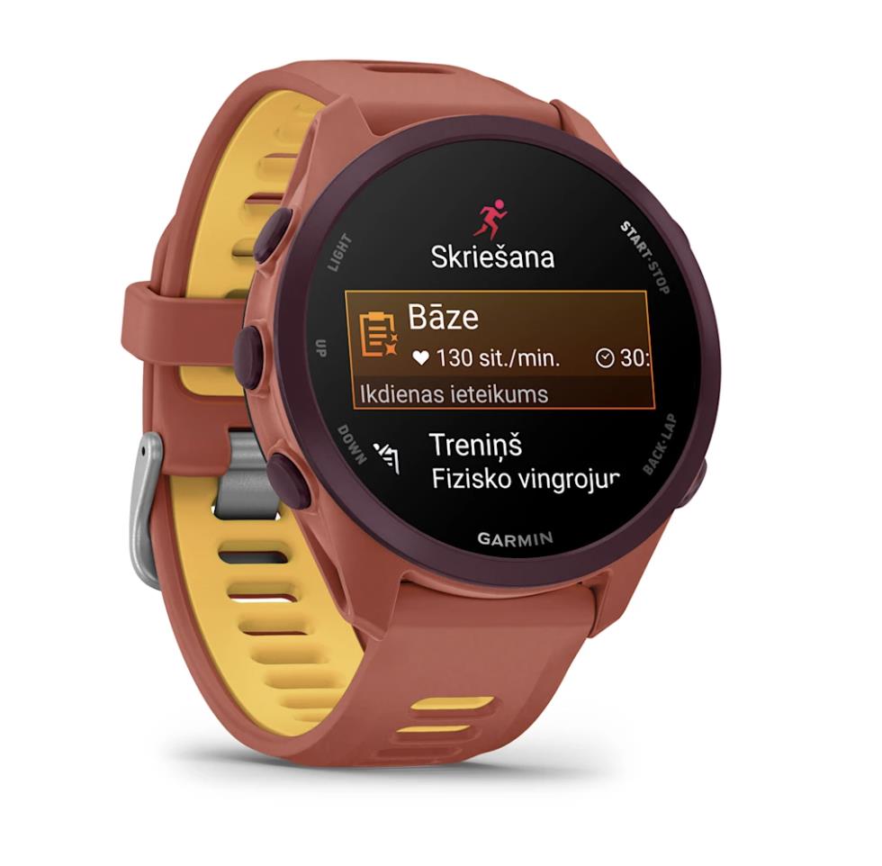 Garmin Forerunner 170 Music smartwatch, Red Pink with Red Pink/Mango Band