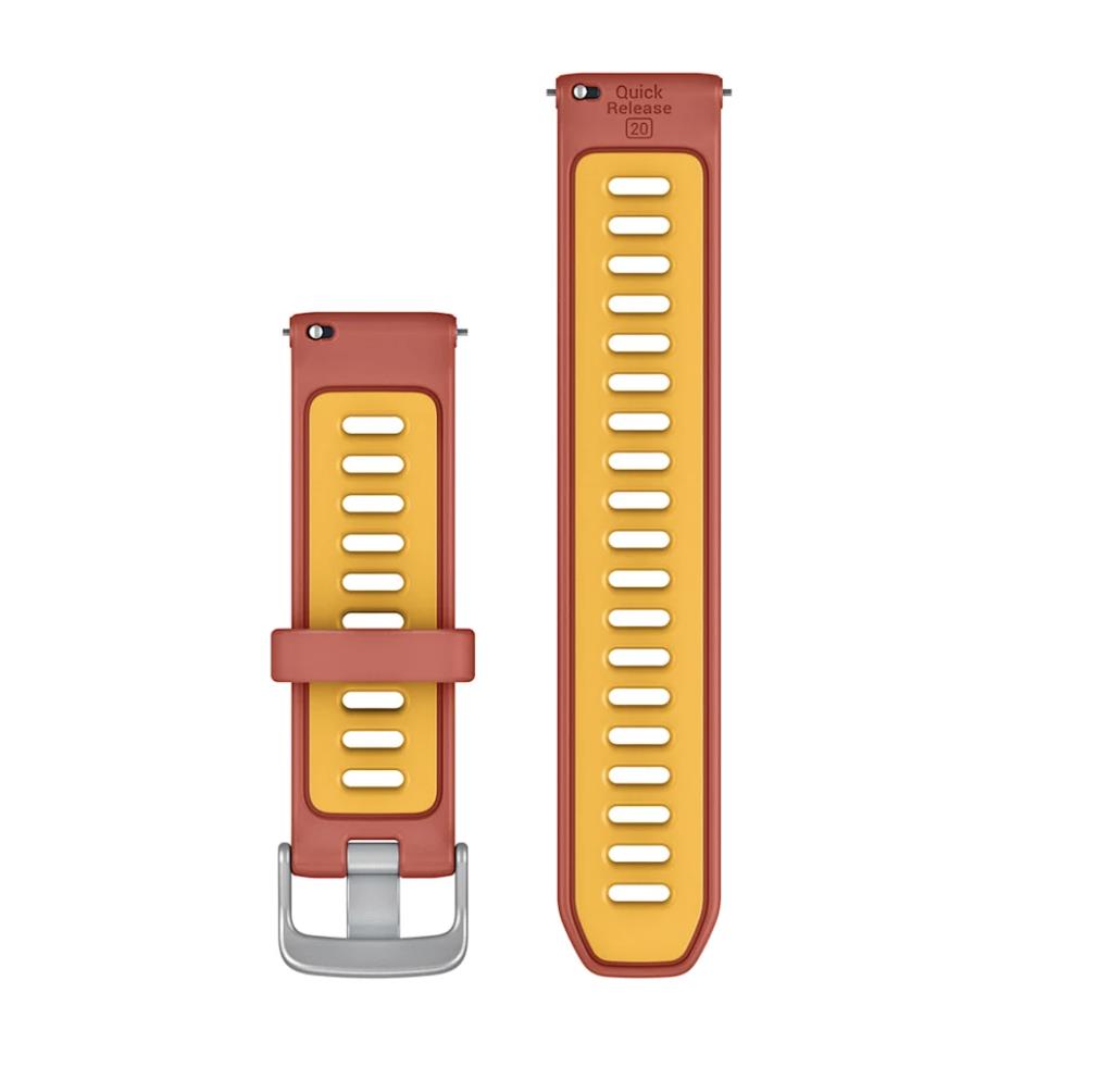 Quick Release Bands (20 mm), Red Pink/Mango
