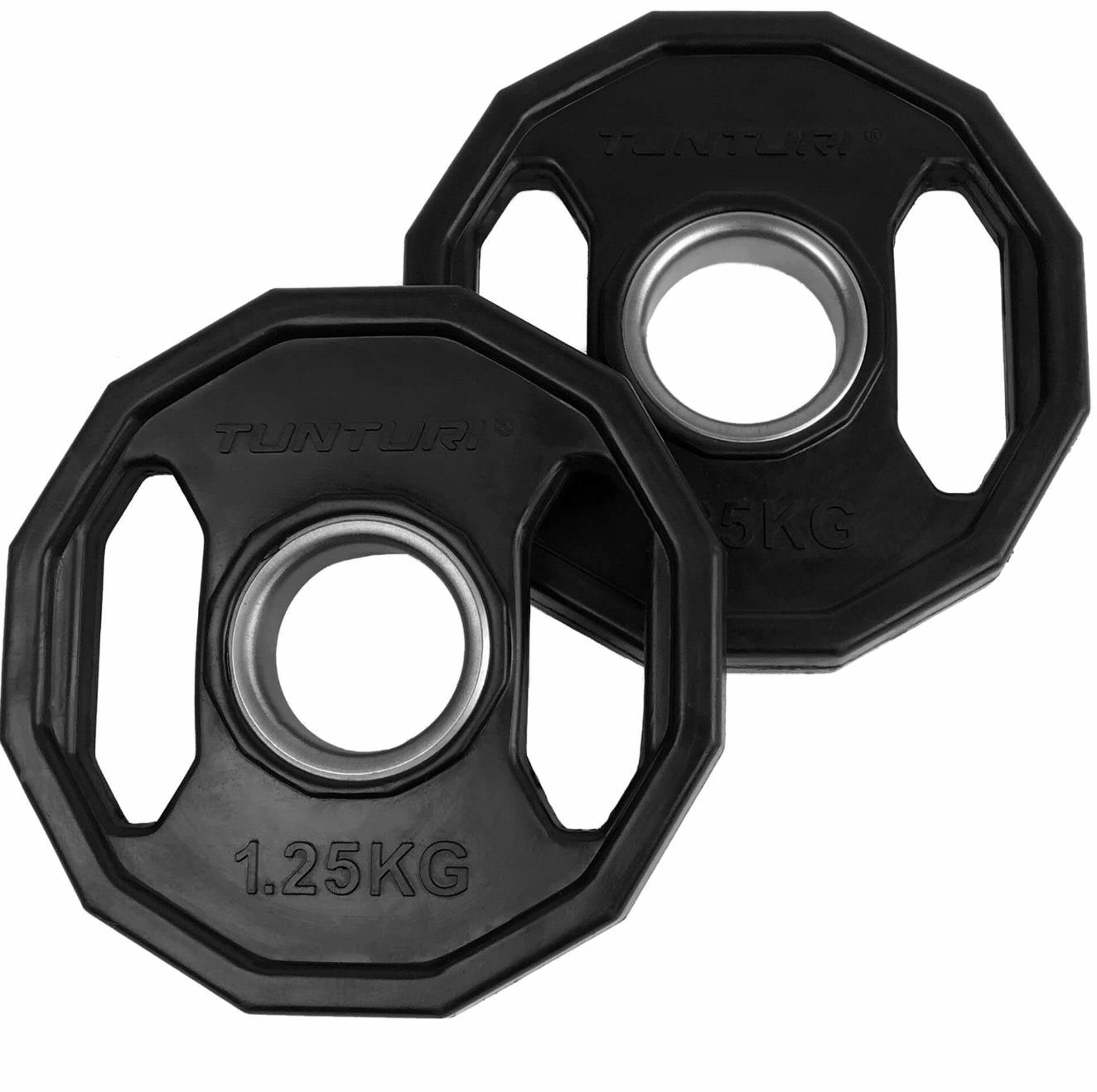 Tunturi Olympic Rubber Plates 1.25kg - Pair