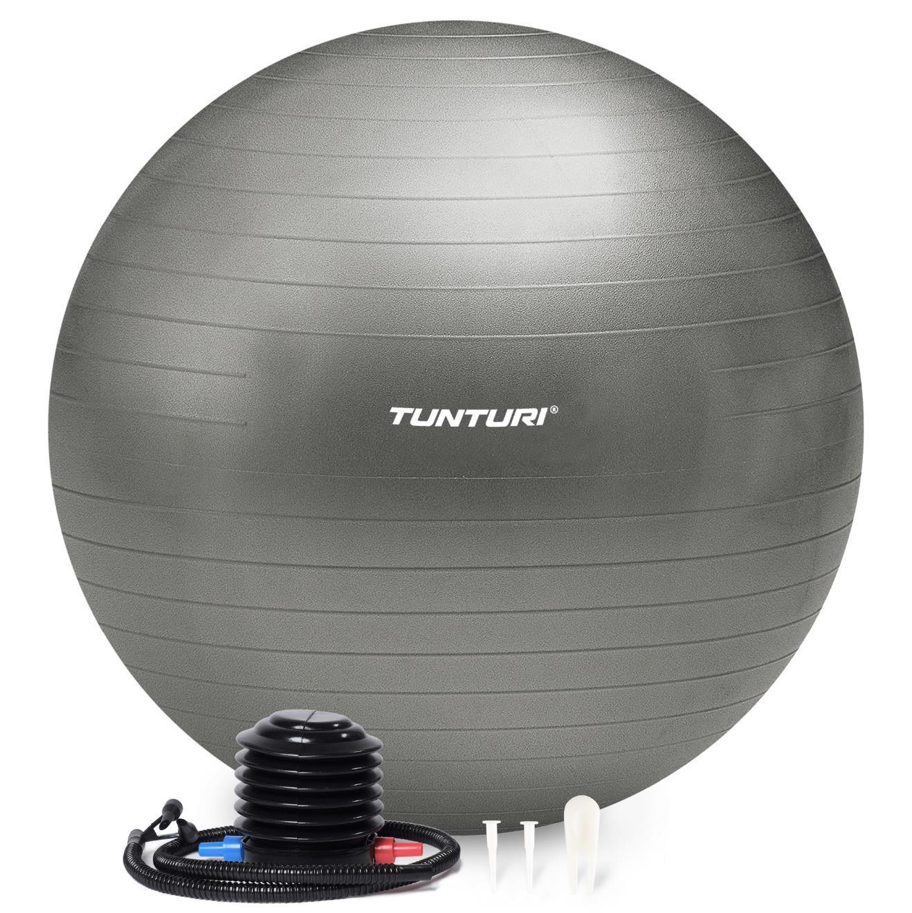 Tunturi Gymball 75cm, Silver, Anti Burst