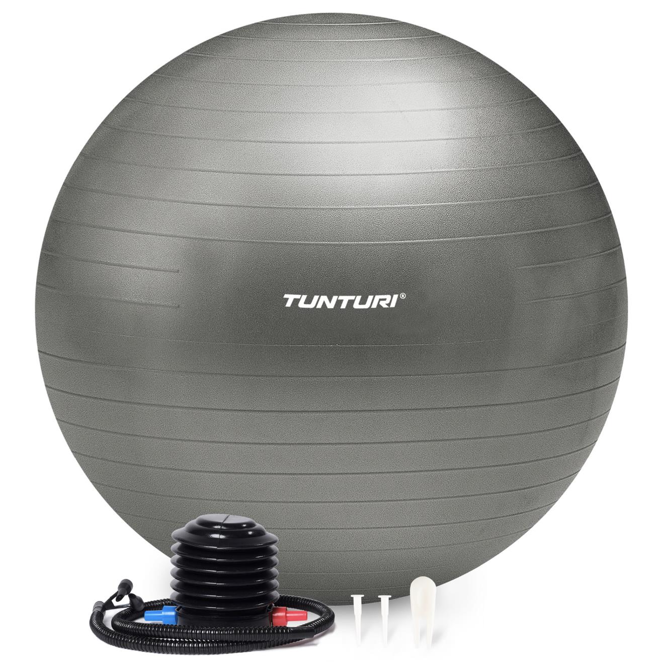 Tunturi Gymball 55cm, Silver, Anti Burst