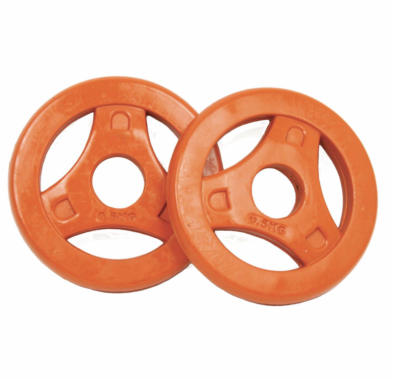 Tunturi Aerobic Plates Rubber 0.5kg - Pair
