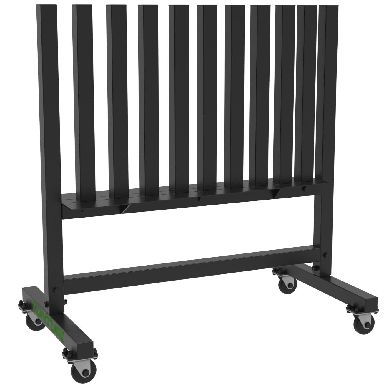 Tunturi Pro Neoprene/Vinyl Dumbbell Rack, Incl. Wheels