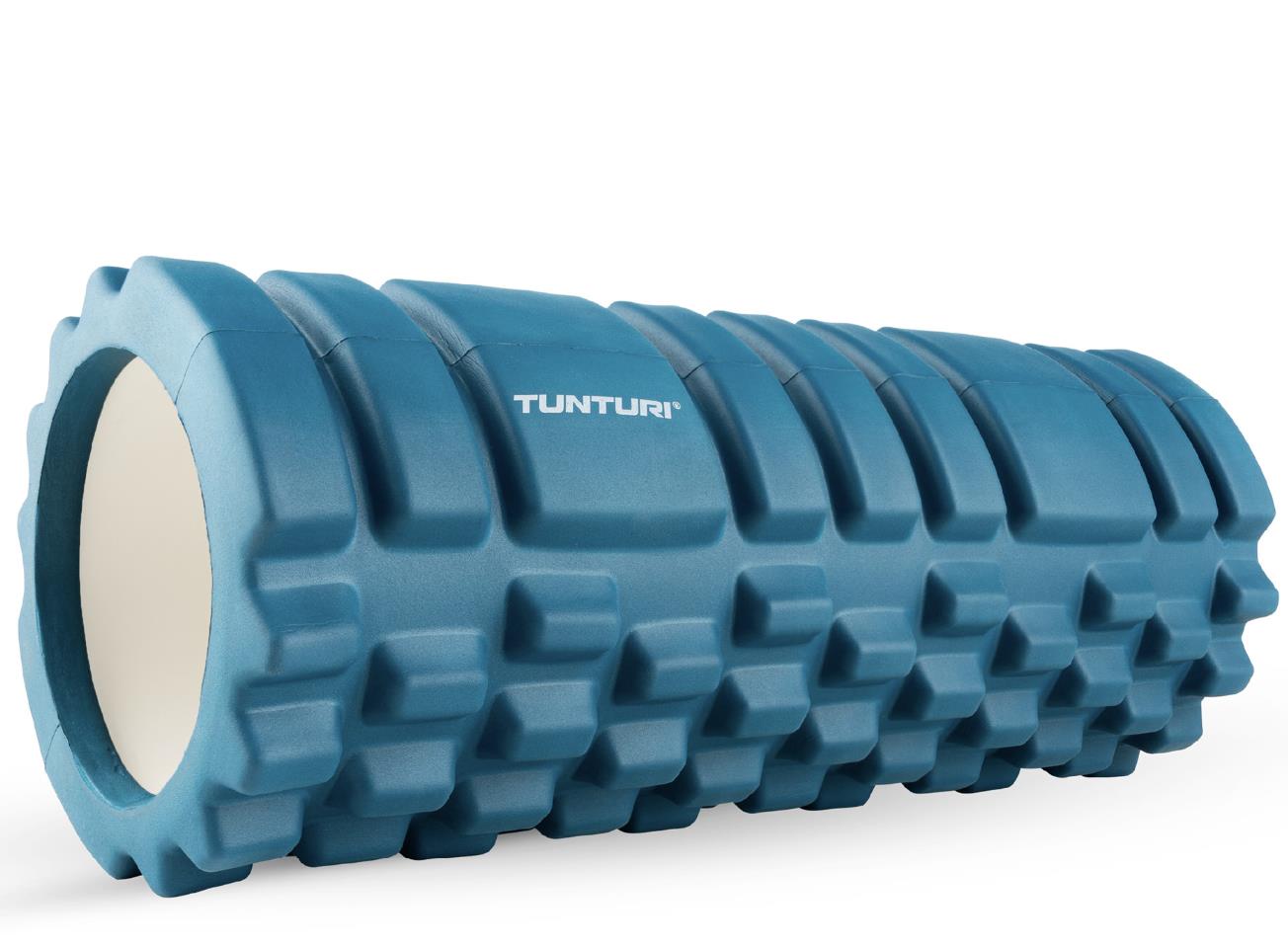 Tunturi Yoga Grid Foam Roller, 33cm, Petrol Blue