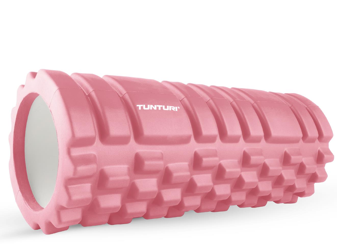 Tunturi Yoga Grid Foam Roller, 33cm, Rose Gold