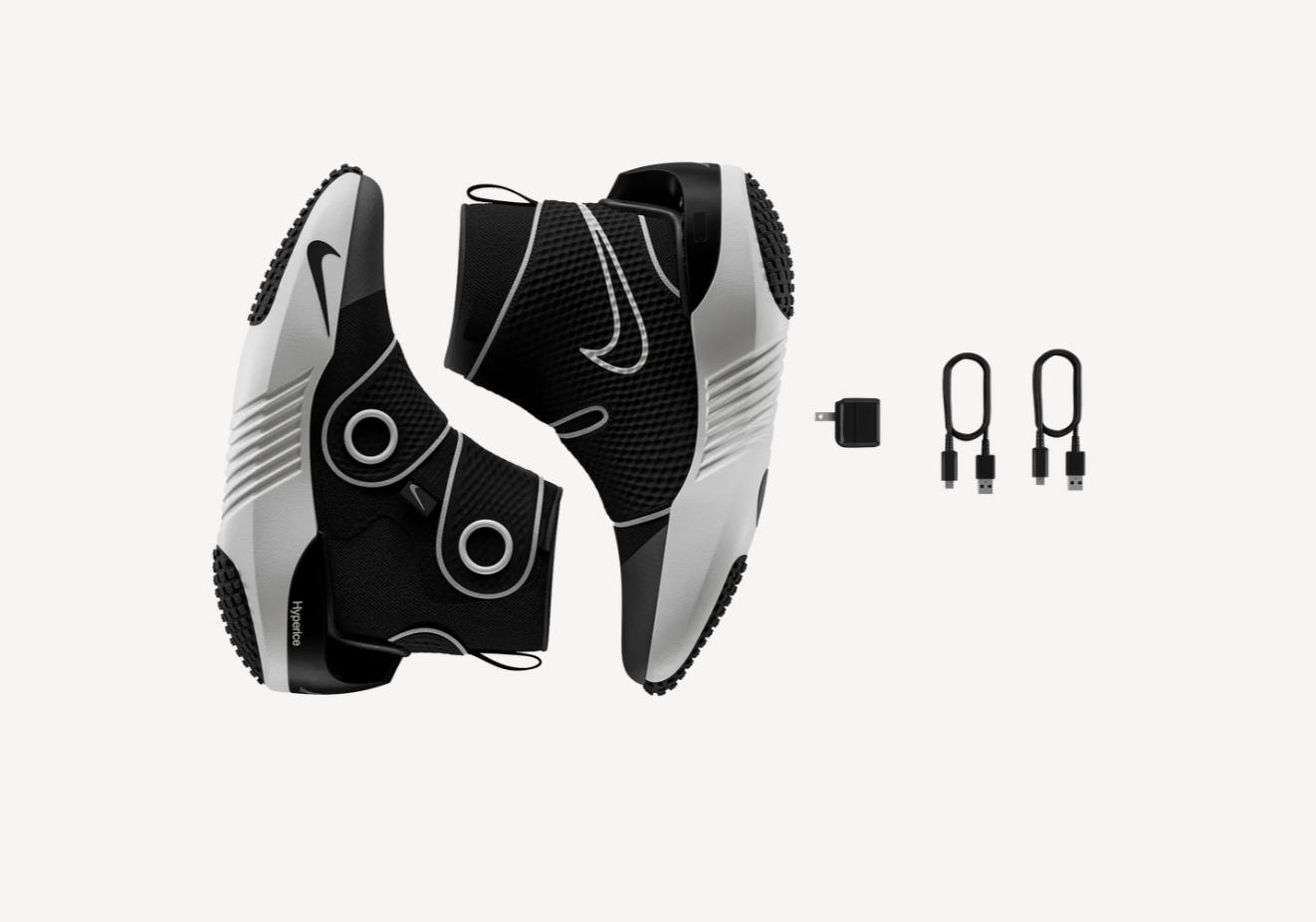 Nike x Hyperice Hyperboot Shoes, Black & White M