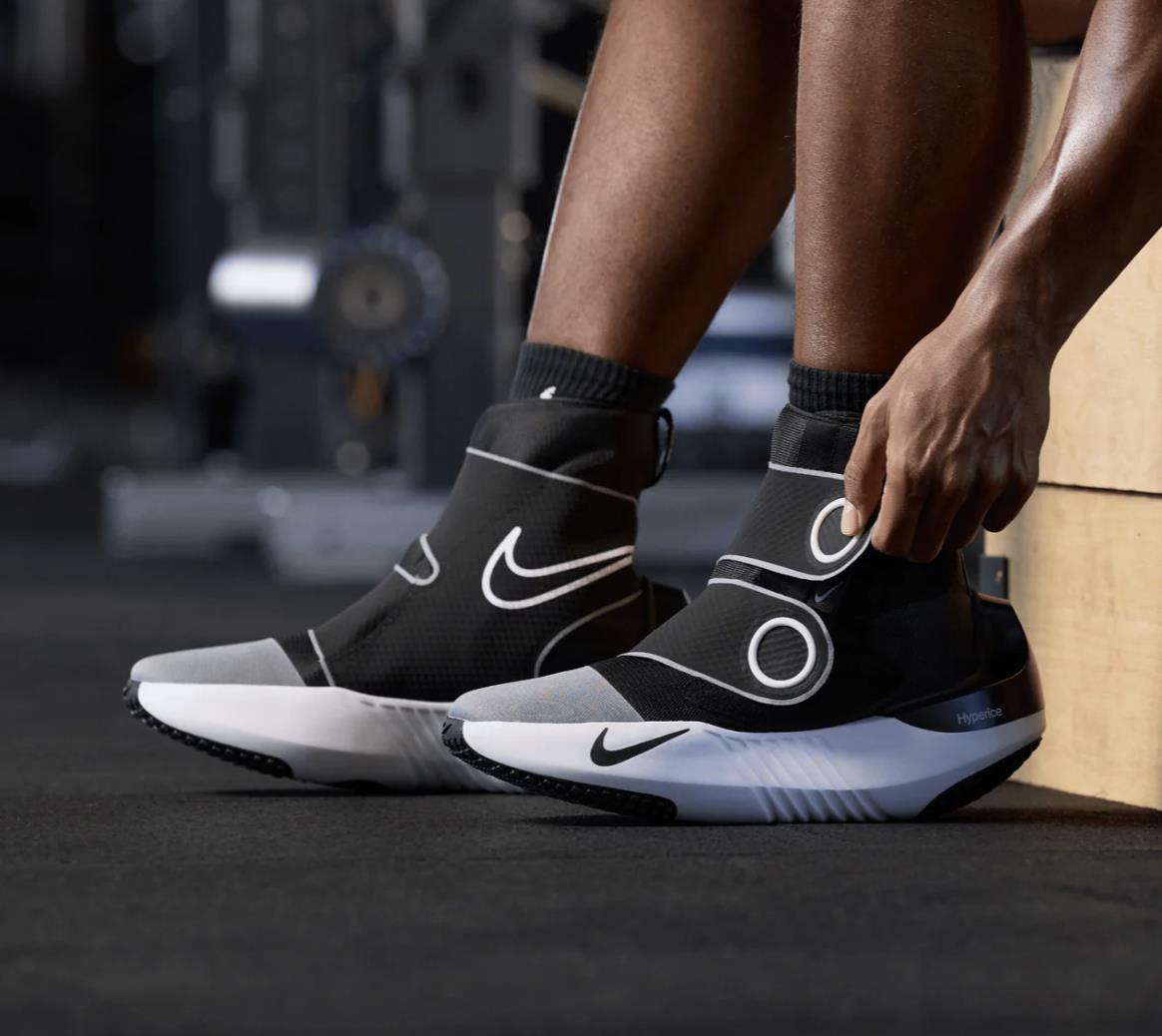 Кроссовки Nike x Hyperice Hyperboot, черно-белые, размер L