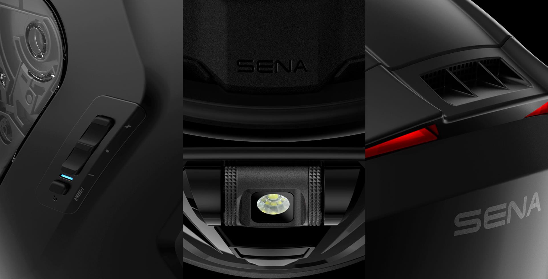 „SENA PHANTOM“ pilno veido šalmas be interkomo, Blizgus baltas, XL