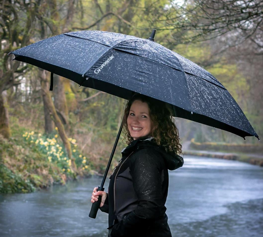 Lifeventure Trek Umbrella, Extra Large, Black