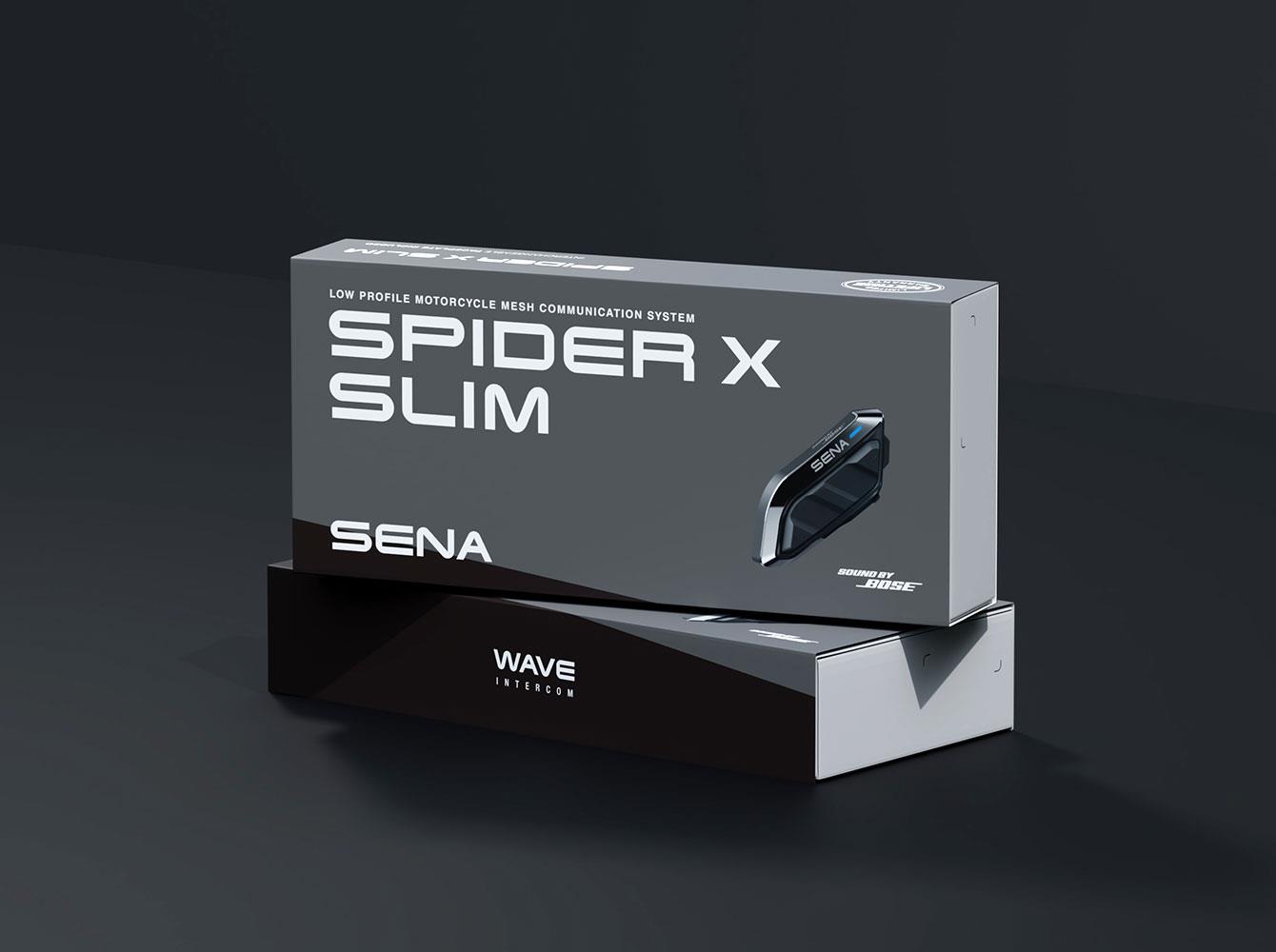 SPIDER X Slim, Low Profile Motorcycle Mesh Communication System