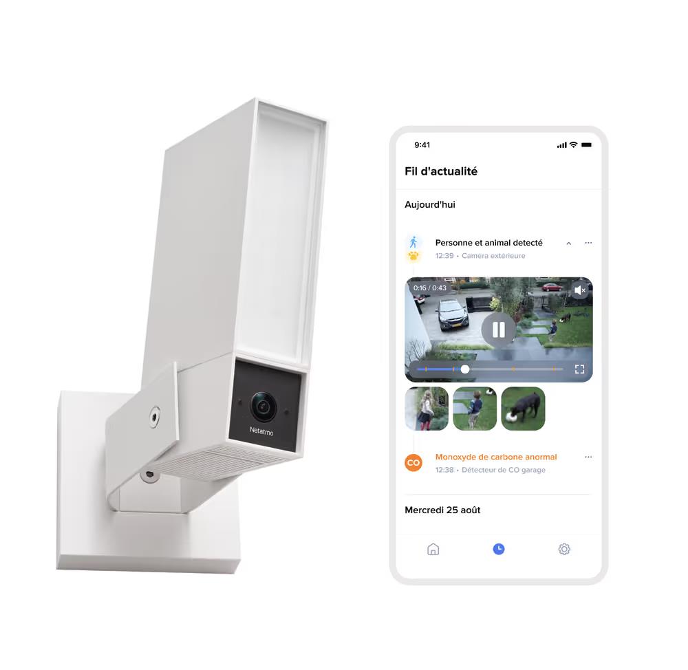 Netatmo Outdoor Camera Original, White, NEW
