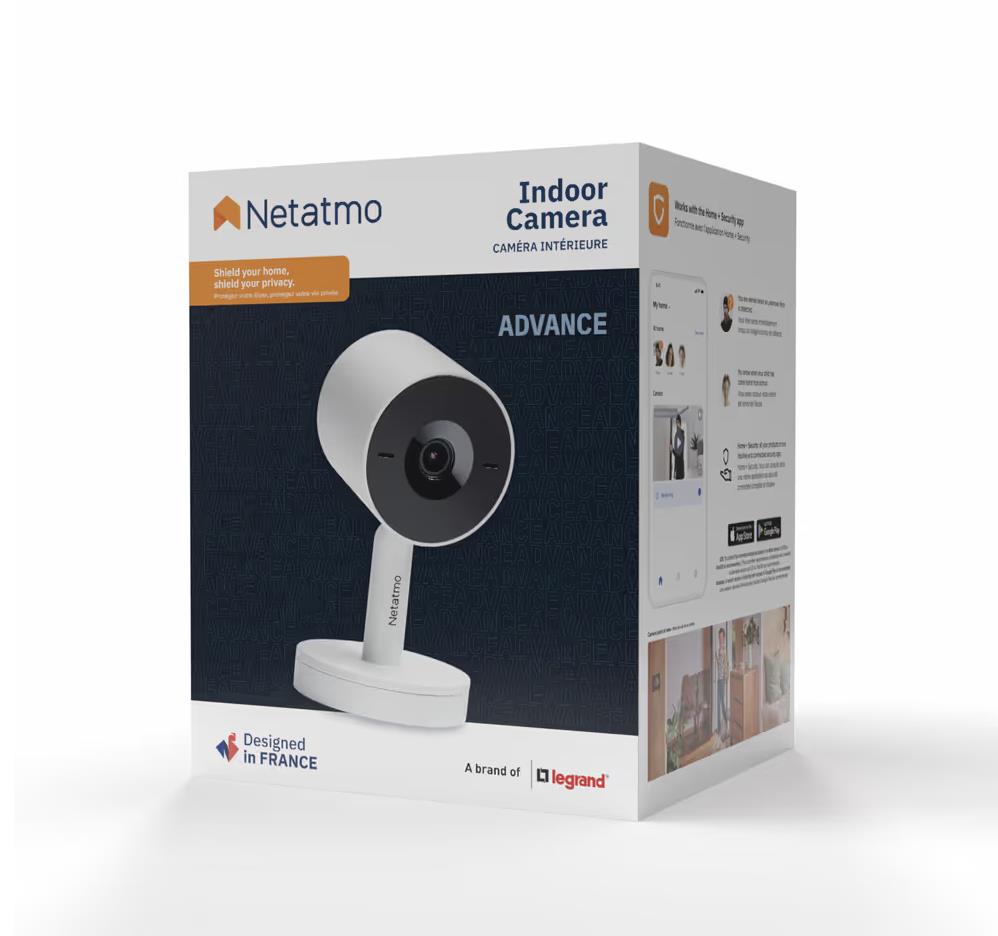 Netatmo Advance Indoor Cam, White, NEW