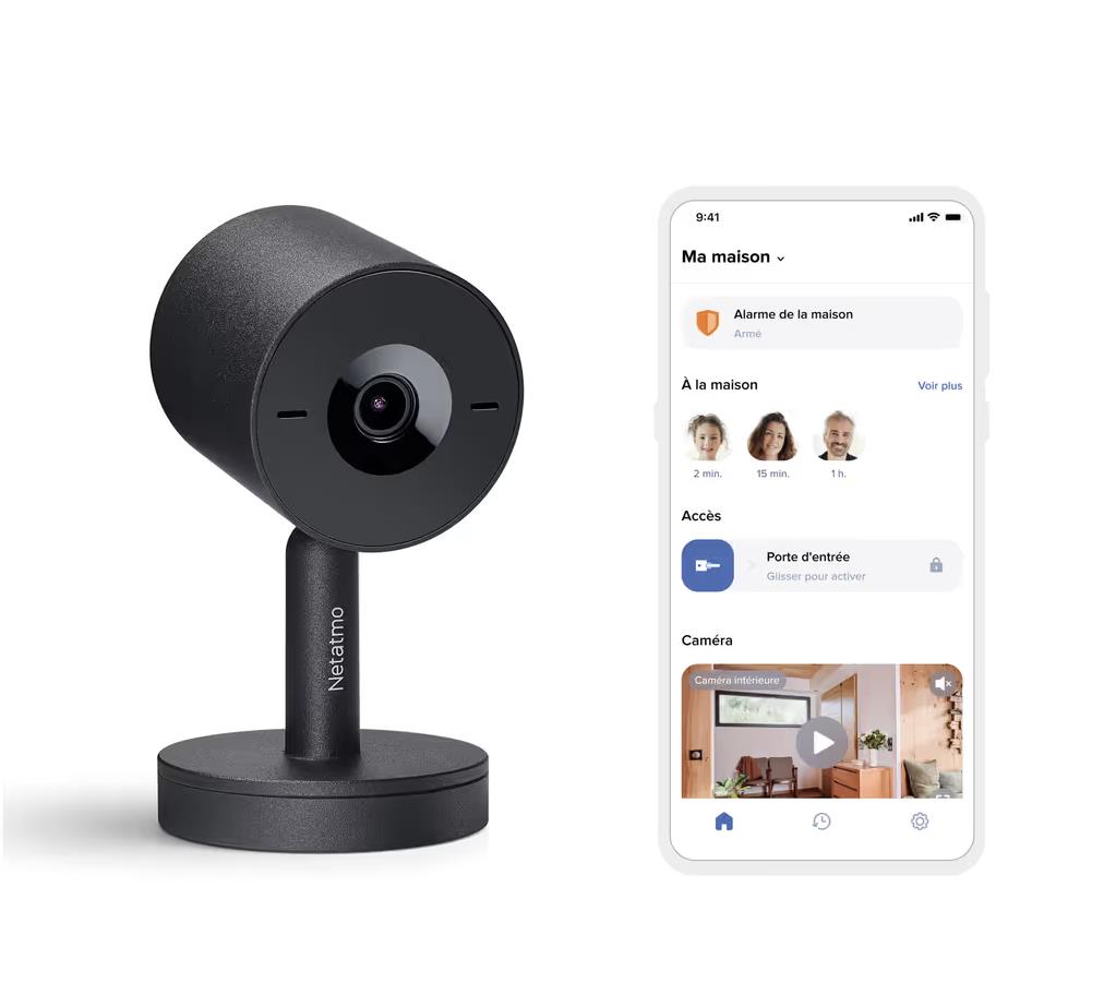 Netatmo Advance Indoor Camera, Black, NEW