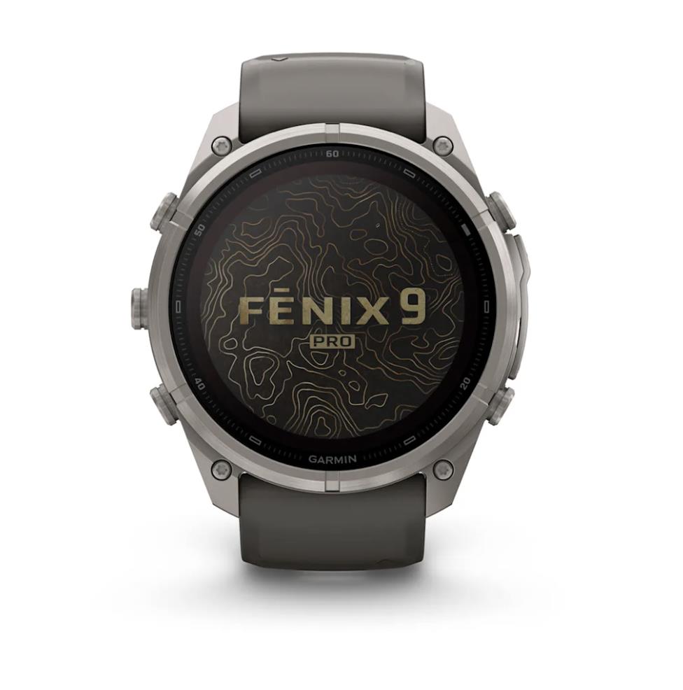 Garmin fenix 9 Pro Смарт-часы, inReach, Solar, 51 мм, титан с силиконовым ремешком цвета «Pebble Grey»
