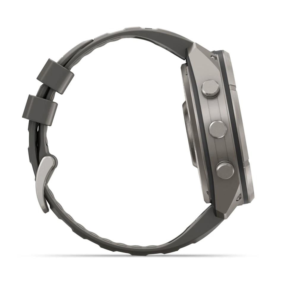Garmin fenix 9 Pro Смарт-часы, inReach, Solar, 51 мм, титан с силиконовым ремешком цвета «Pebble Grey»