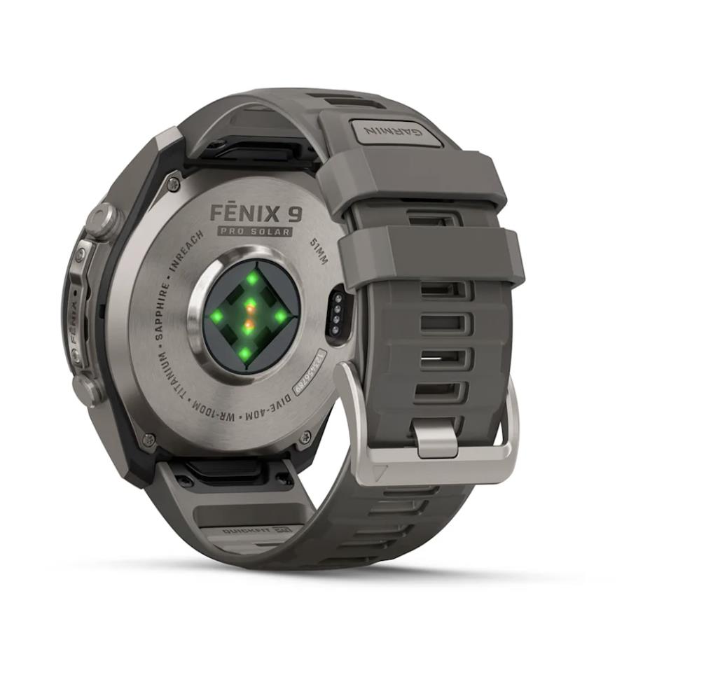 Garmin fenix 9 Pro Смарт-часы, inReach, Solar, 51 мм, титан с силиконовым ремешком цвета «Pebble Grey»