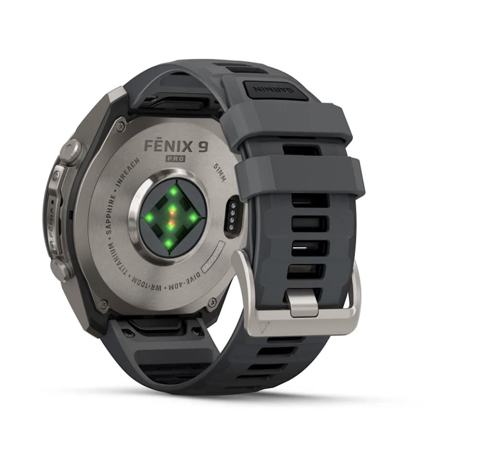 Garmin fenix 9 Pro nutikell, inReach, 51 mm, süsinikhall DLC-titaan, must/kivihall silikoonrihm