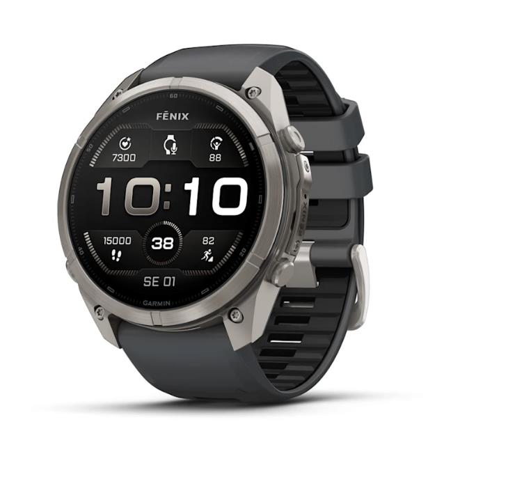 fenix 9 Pro – 51mm, Titanium with Graphite/Black Silicone Band