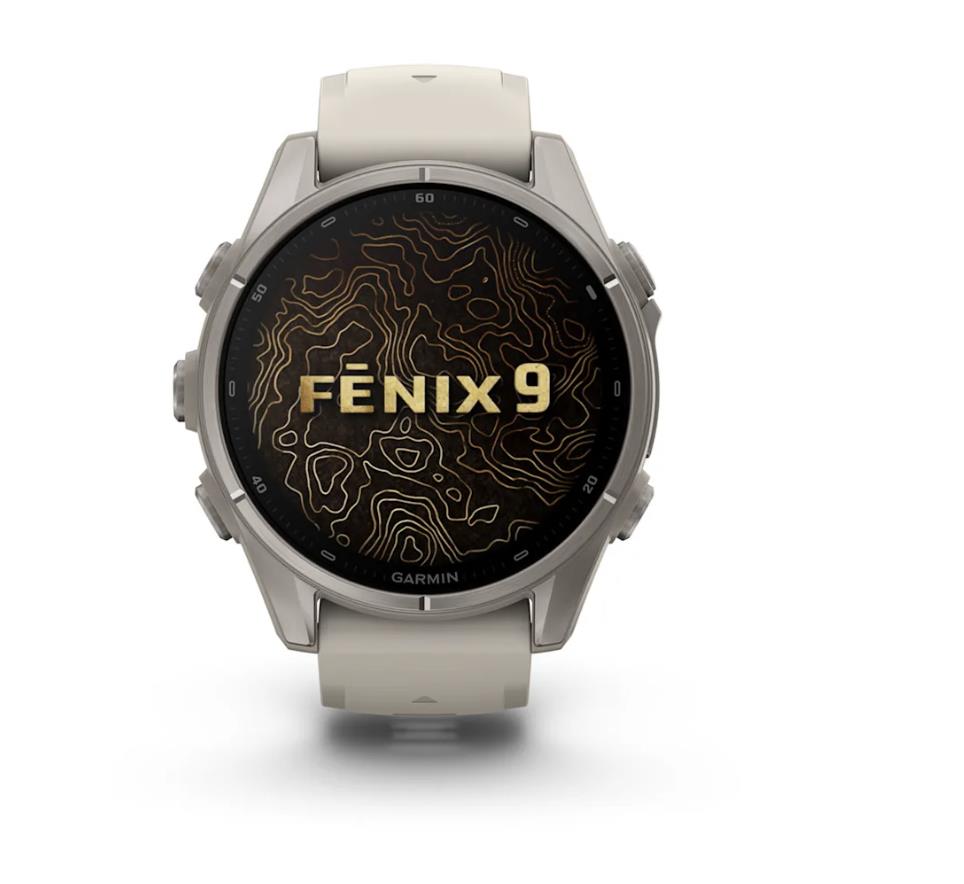 fenix 9 – 43mm, Titanium with Fog Grey Silicone Band