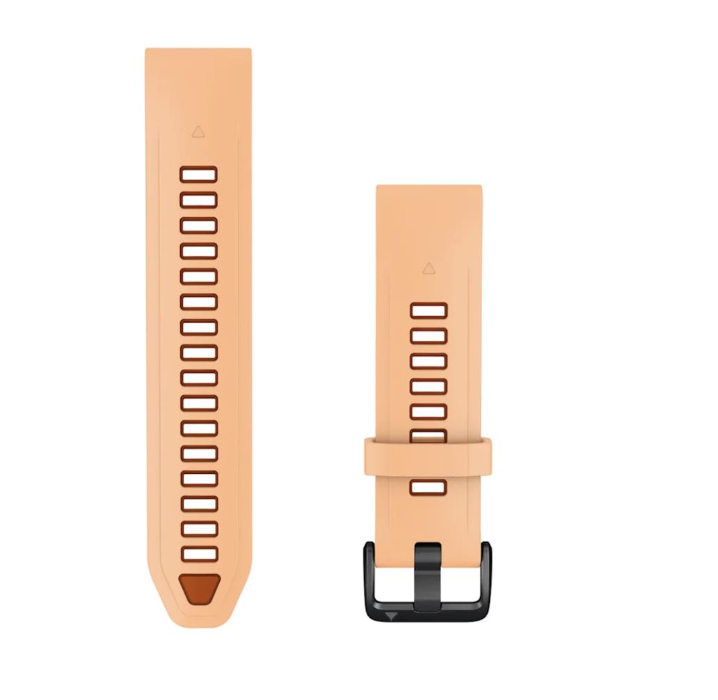 QuickFit 20 Watch Bands, Shell Pink/Autumn Orange Silicone