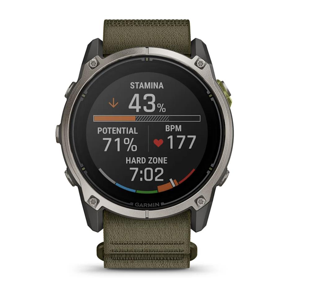 Enduro 4 Bare Ti w/Olive ComfortFit Fabric Band