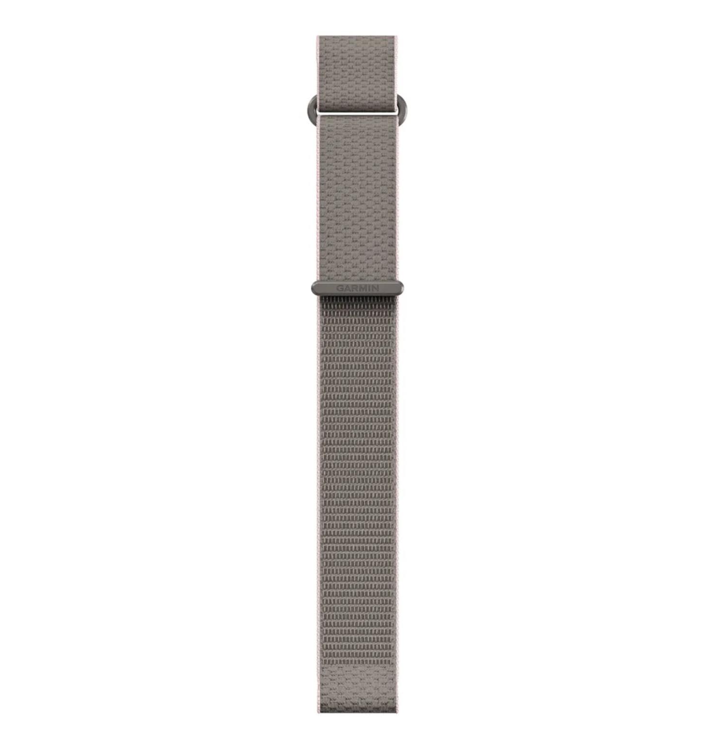 QuickFit 20 Watch Bands, Short, French Grey/Blush Pink ComfortFit Fabric