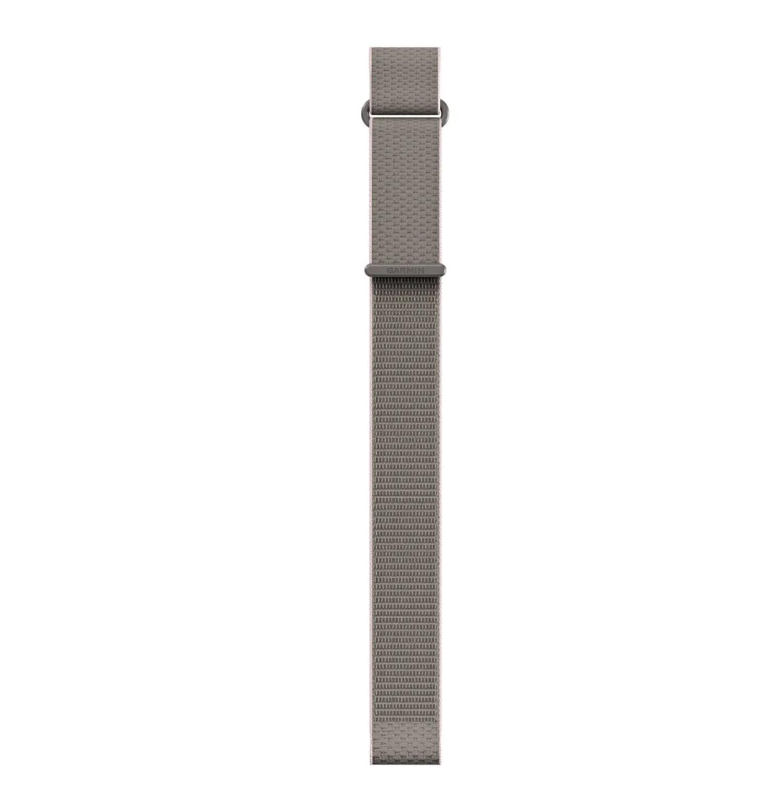 QuickFit 20 Watch Bands, Long, French Grey/Blush Pink ComfortFit Fabric