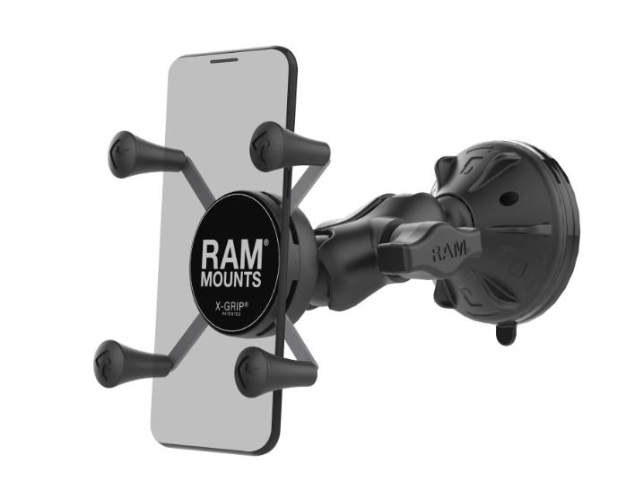 UNPD RAM MNT W SHORT ARM  SUCTION RAM X-GRIP