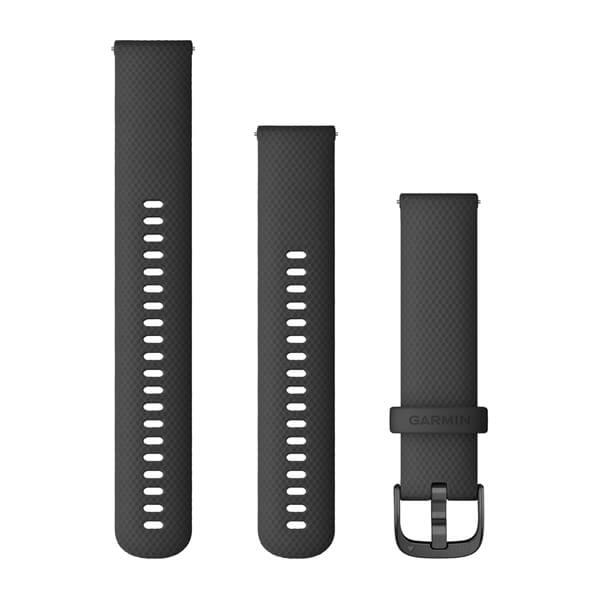 Garmin Quick Release Band, 20 mm, Black with Slate Hardware