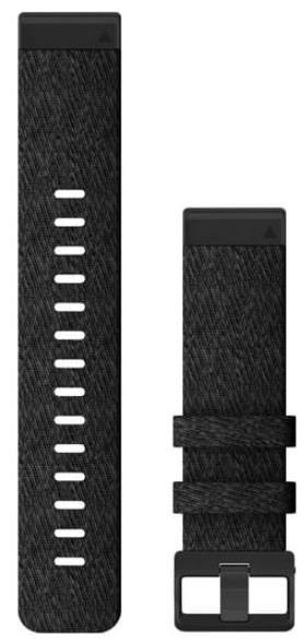 Garmin QuickFit 22мм Нейлоновый ремешок для часов fenix 6, Черный меланж