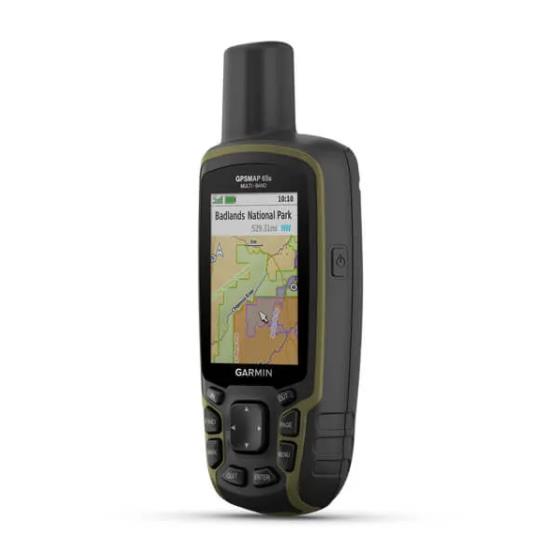 GPSMAP® 65s Kelių dažnio juostų ir palydovinės navigacijos tinklų įrenginys su jutikliais