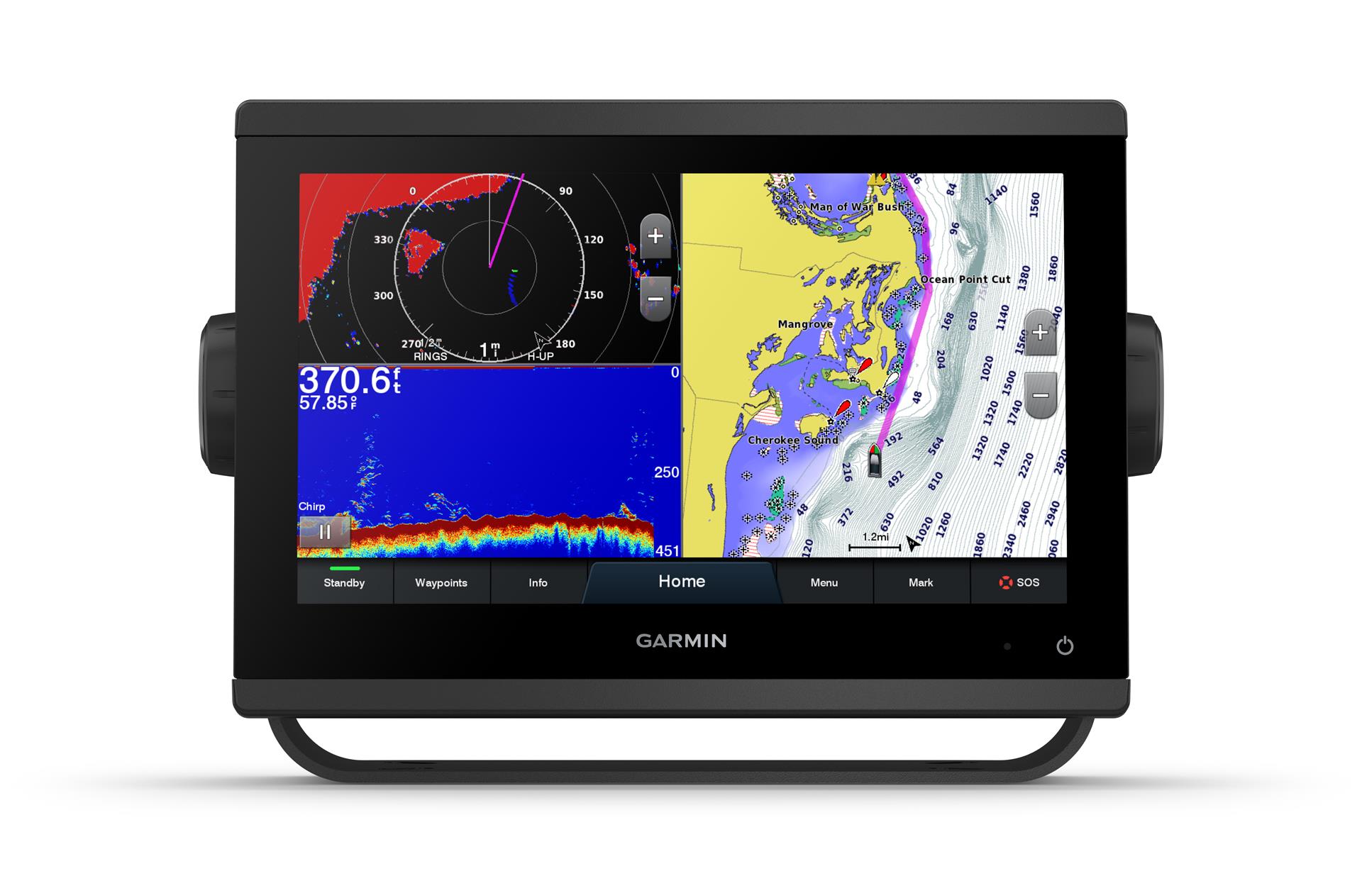Garmin GPSMAP 923xsv chartplotter with GMR 18 HD+ Radome