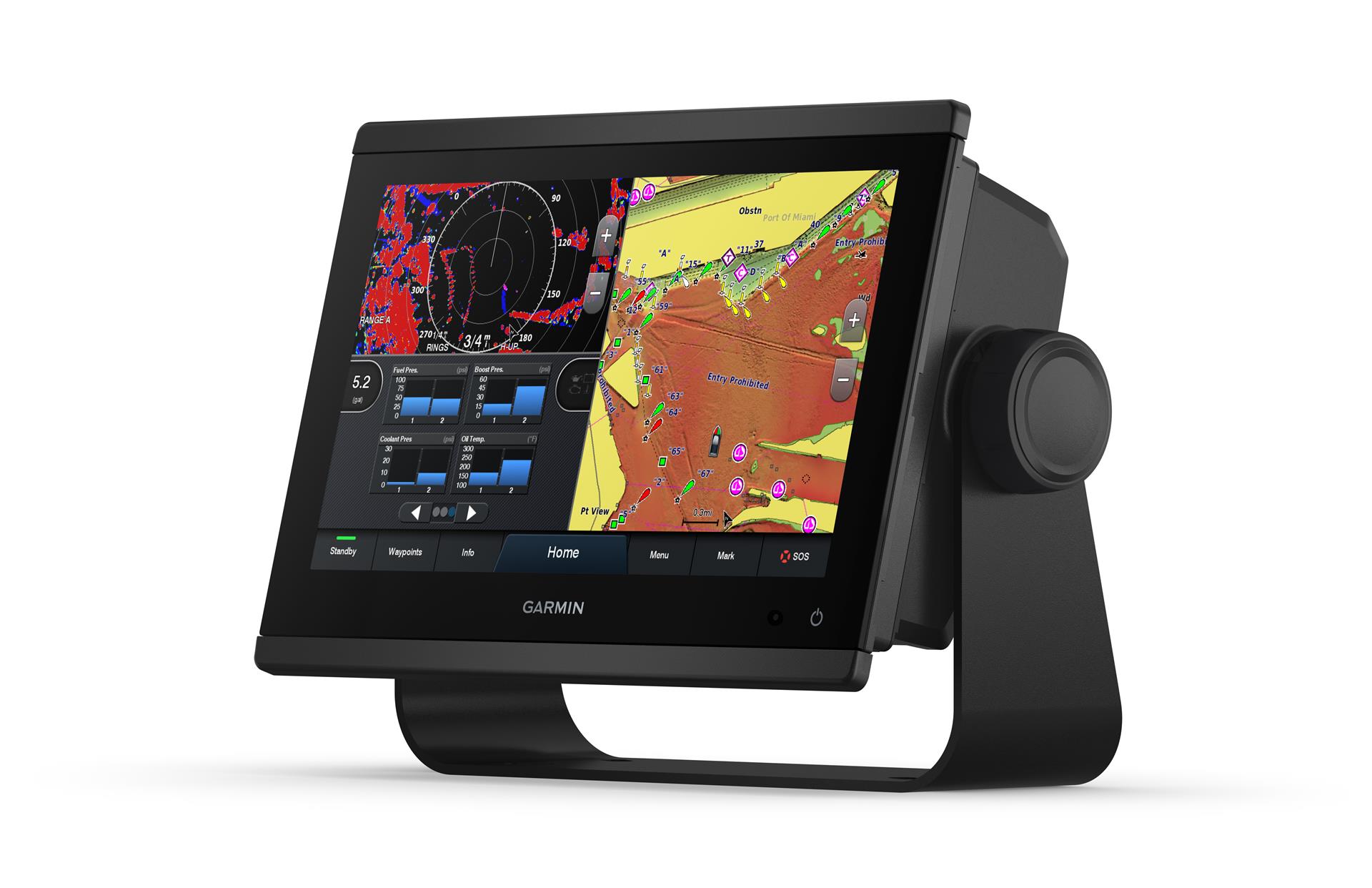 Garmin GPSMAP 923xsv GPSMAP® kaardiploterid SideVü, ClearVü ja tavaline CHIRP sonar üleilmse põhikaardiga