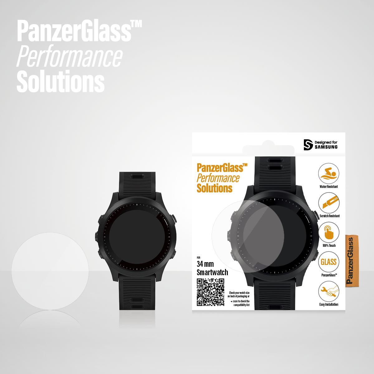PanzerGlass Screen protector for SmartWatch, 34 mm