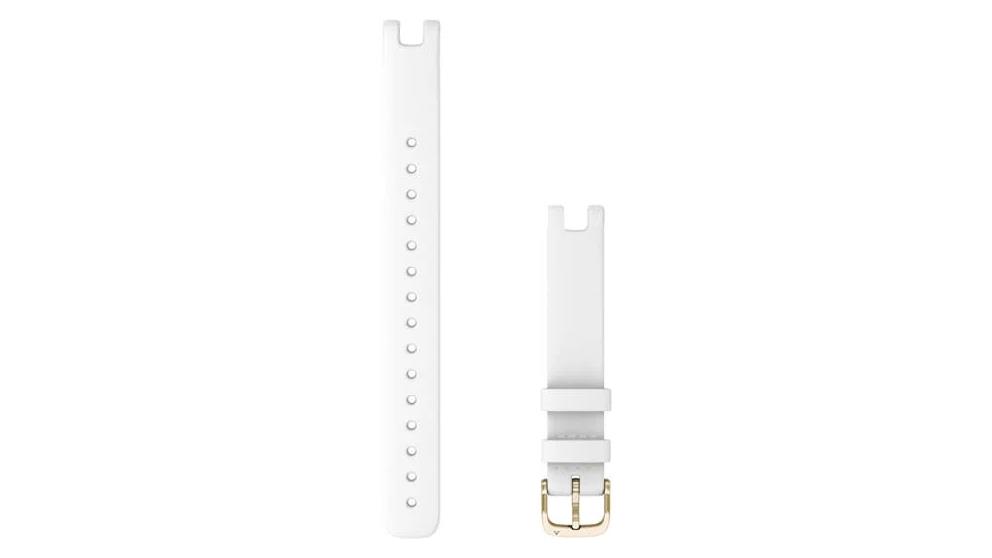 Garmin Lily Bands, 14 mm, L, White Italian Leather