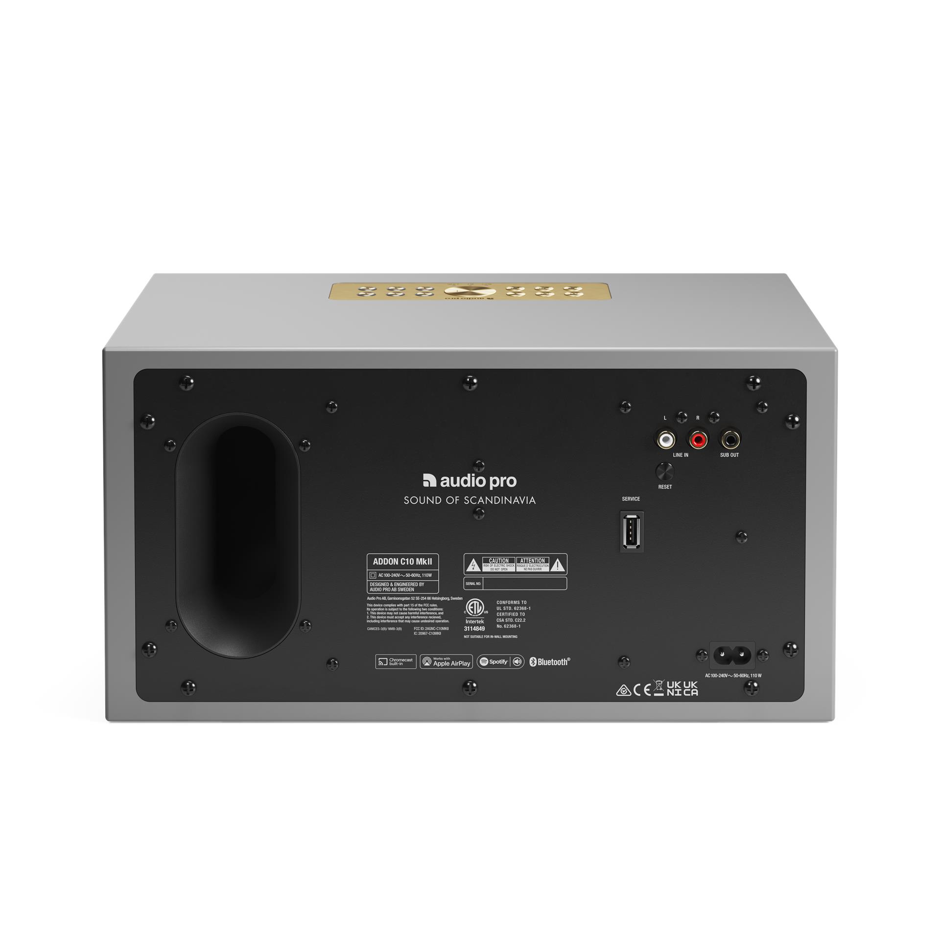 Audio Pro C10 MkII wireless Bluetooth speaker, Grey