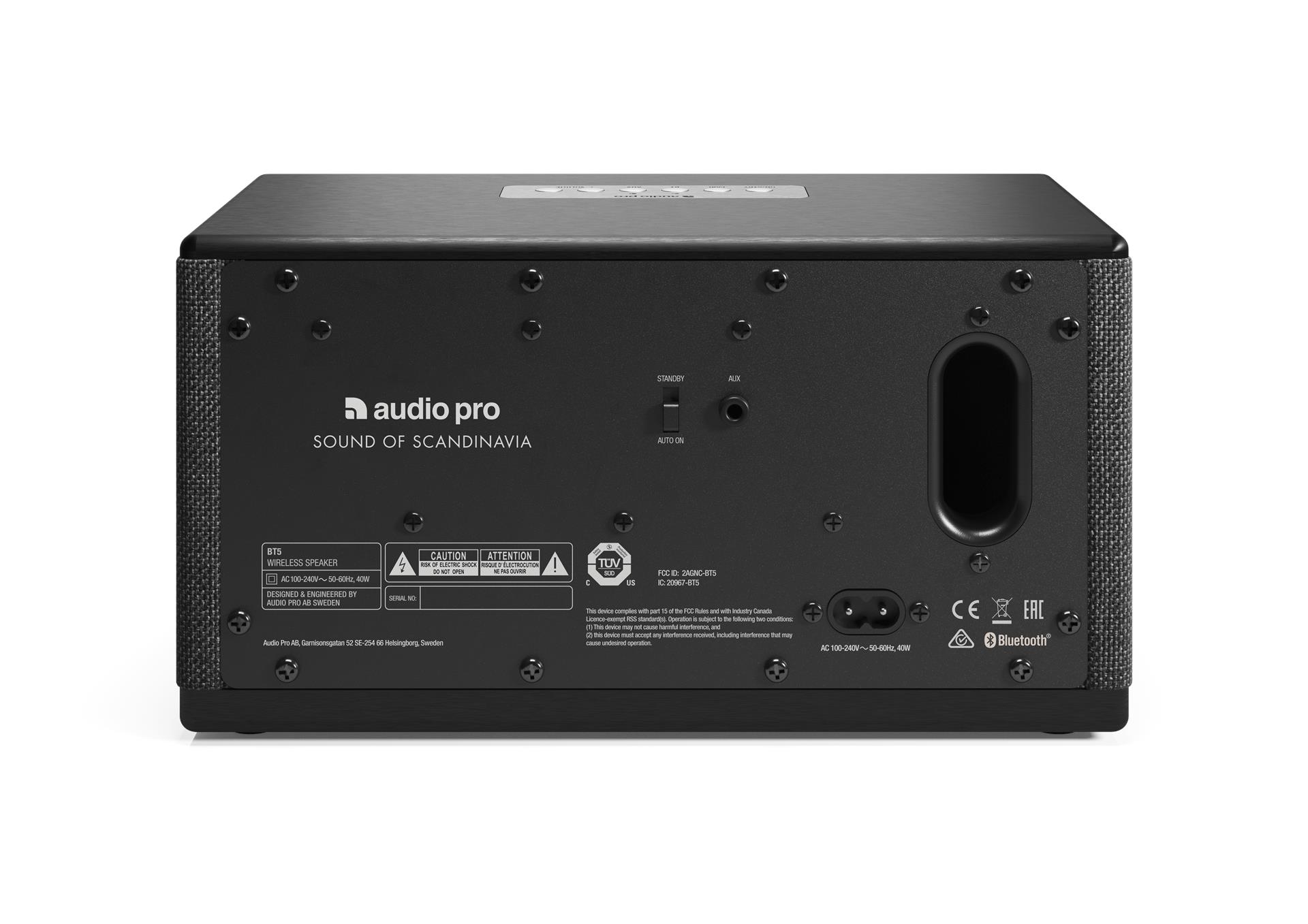 Audio Pro BT5 Bluetooth skaļrunis, Melns