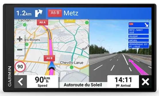 Garmin Drive 76 Navigators ar Satiksmes informāciju un viedtālruņa lietotni