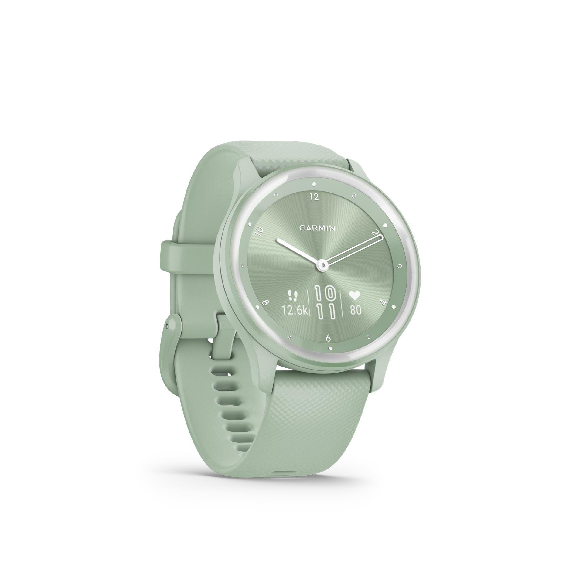Garmin vivomove Sport Smartwatch, Cool mint