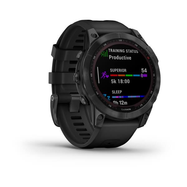 Garmin fēnix 7 Solar Adventure watch, Slate Gray with Black Band