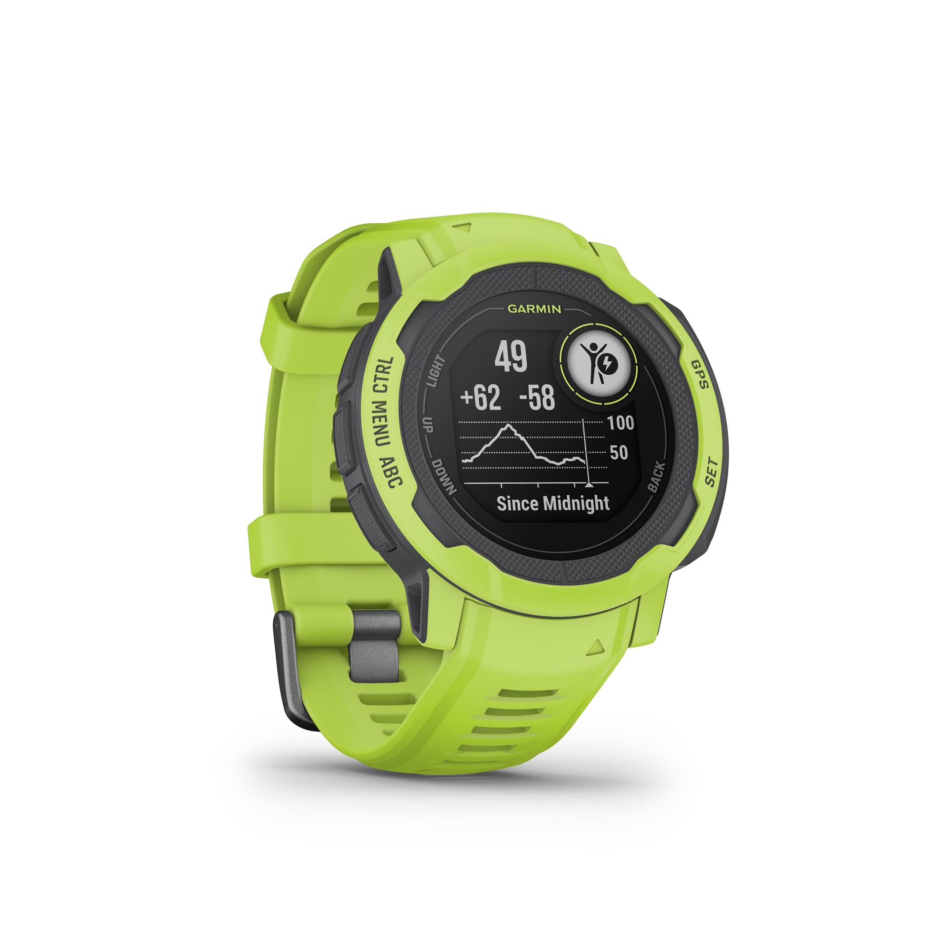 Garmin Instinct 2 Standard Laikrodžiai nuotykiams, 45 mm, Elektrinė žalia