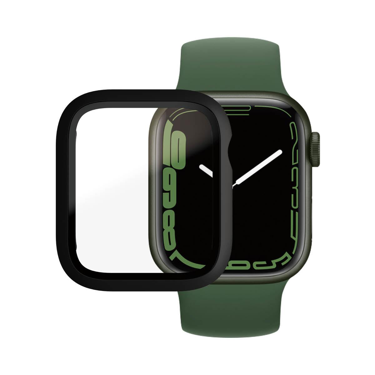 PanzerGlass Viso korpuso Apple Watch 7 41mm ekrano apsauga, Juoda