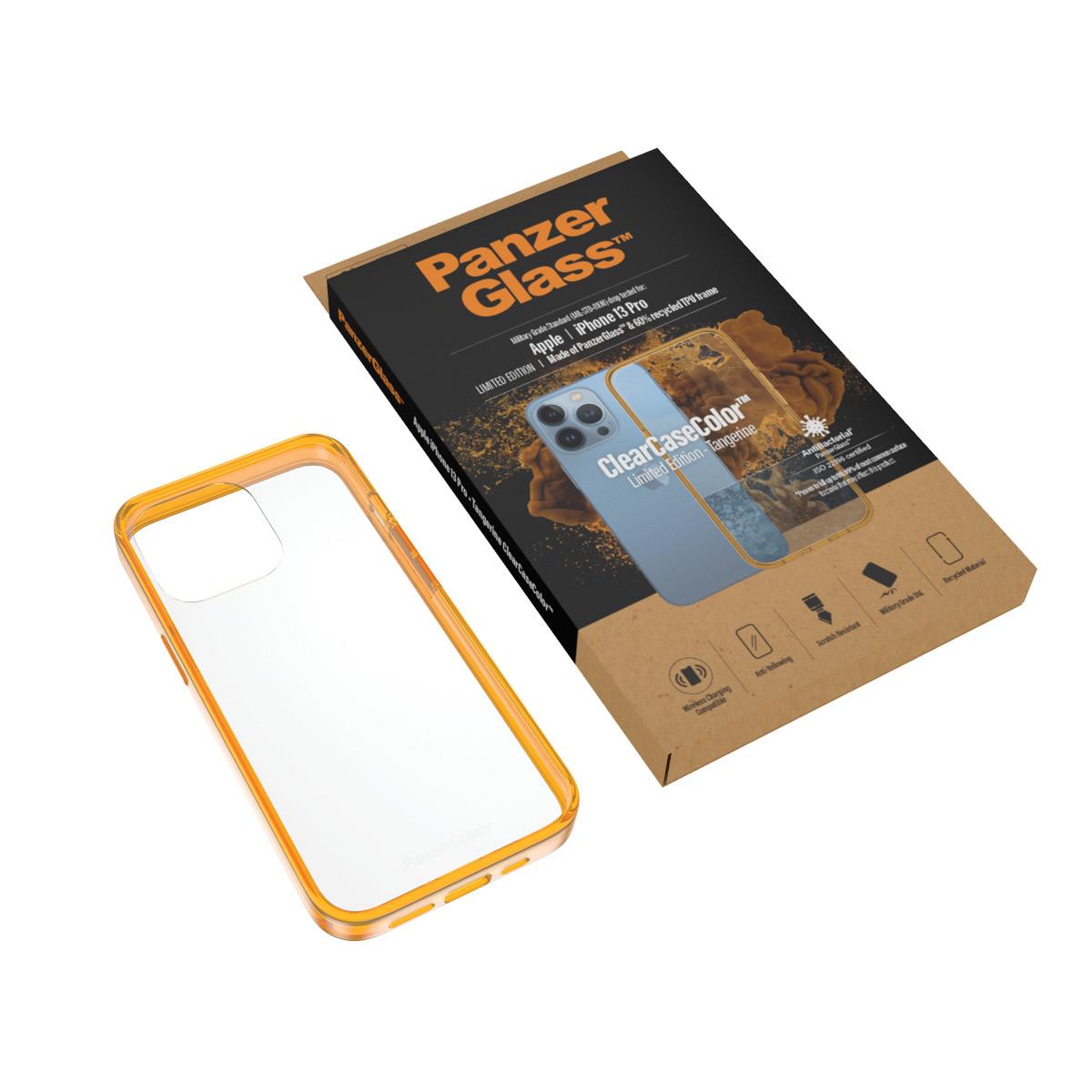 PanzerGlass™ ClearCase for Apple iPhone 13 Pro Tangerine AB
