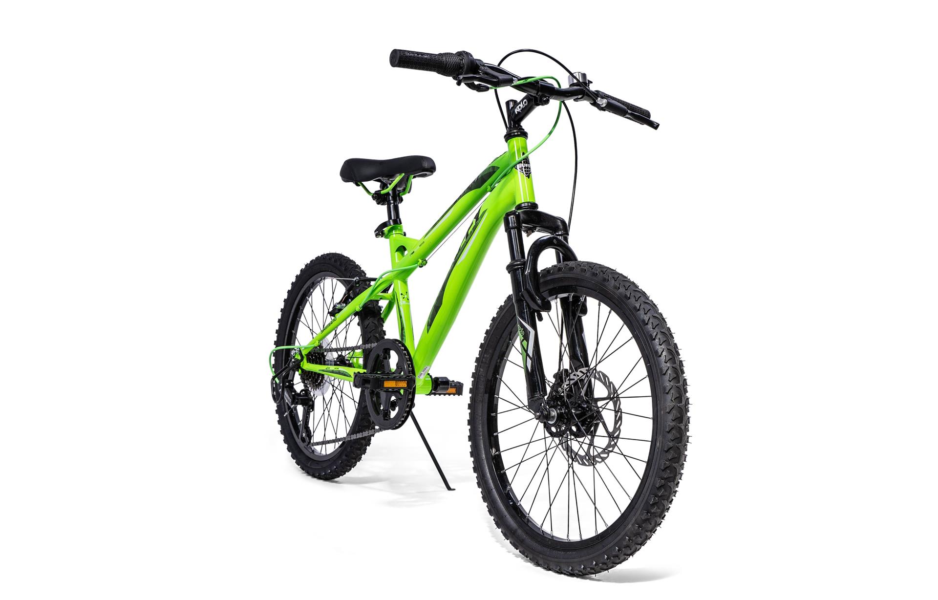 Huffy Extent 20" Kalnu velosipēds, Shimano TZ 31, Koši zaļš