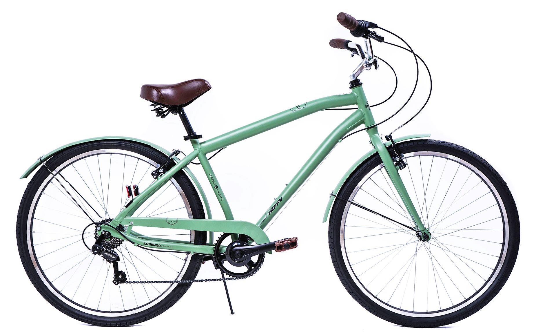 Huffy Sienna 27.5" Vintage jalgratas, Shimano 7-speed index, Roheline