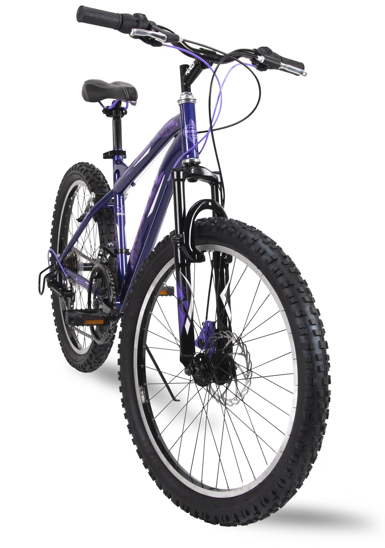 Huffy Extent 24" Mountain Bicycle, Shimano TZ 31, Midnight Purple