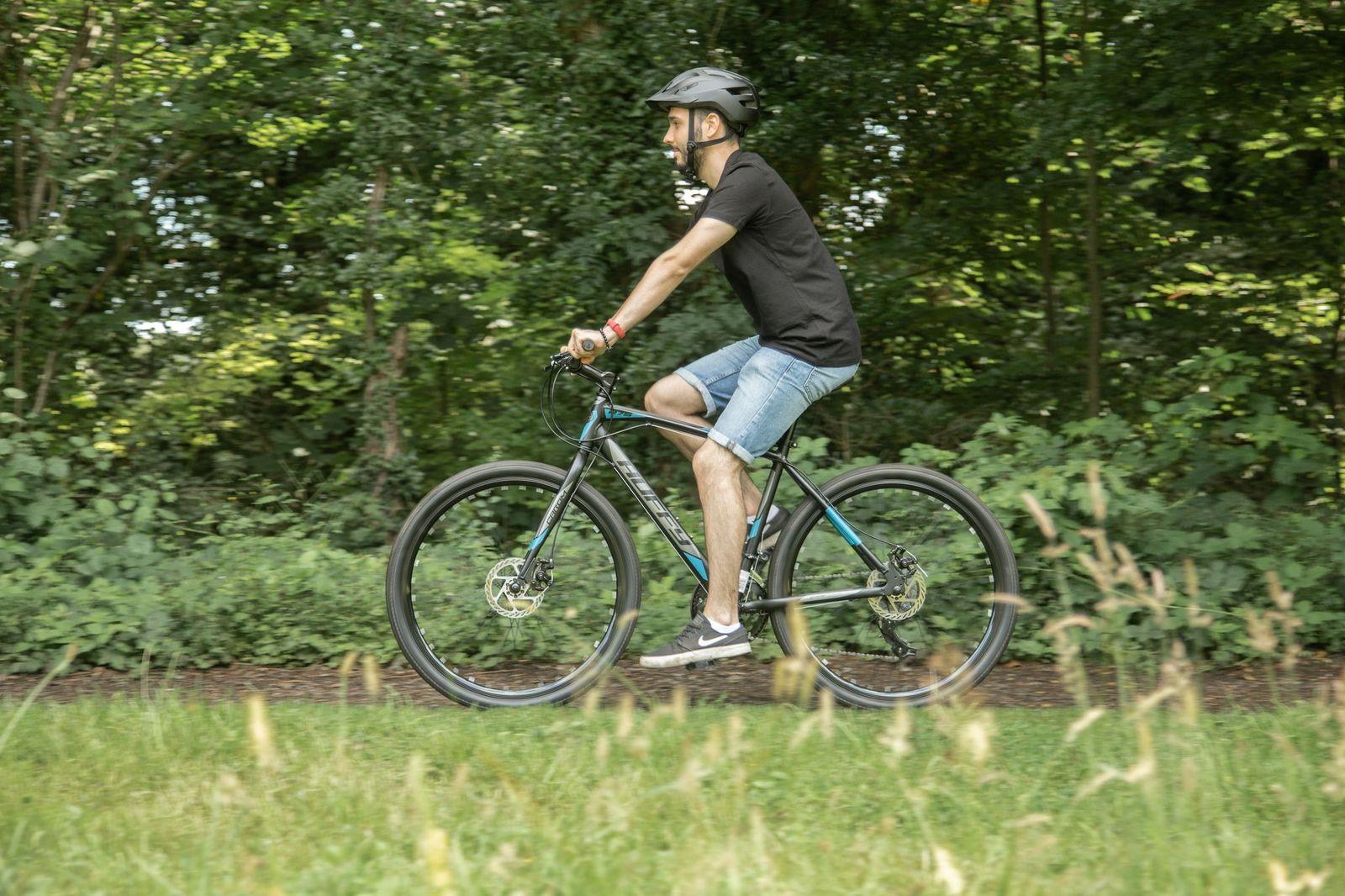 Huffy Carom Gravel 27.5" Vīriešu velosipēds, Shimano TY-300, Matēti melns