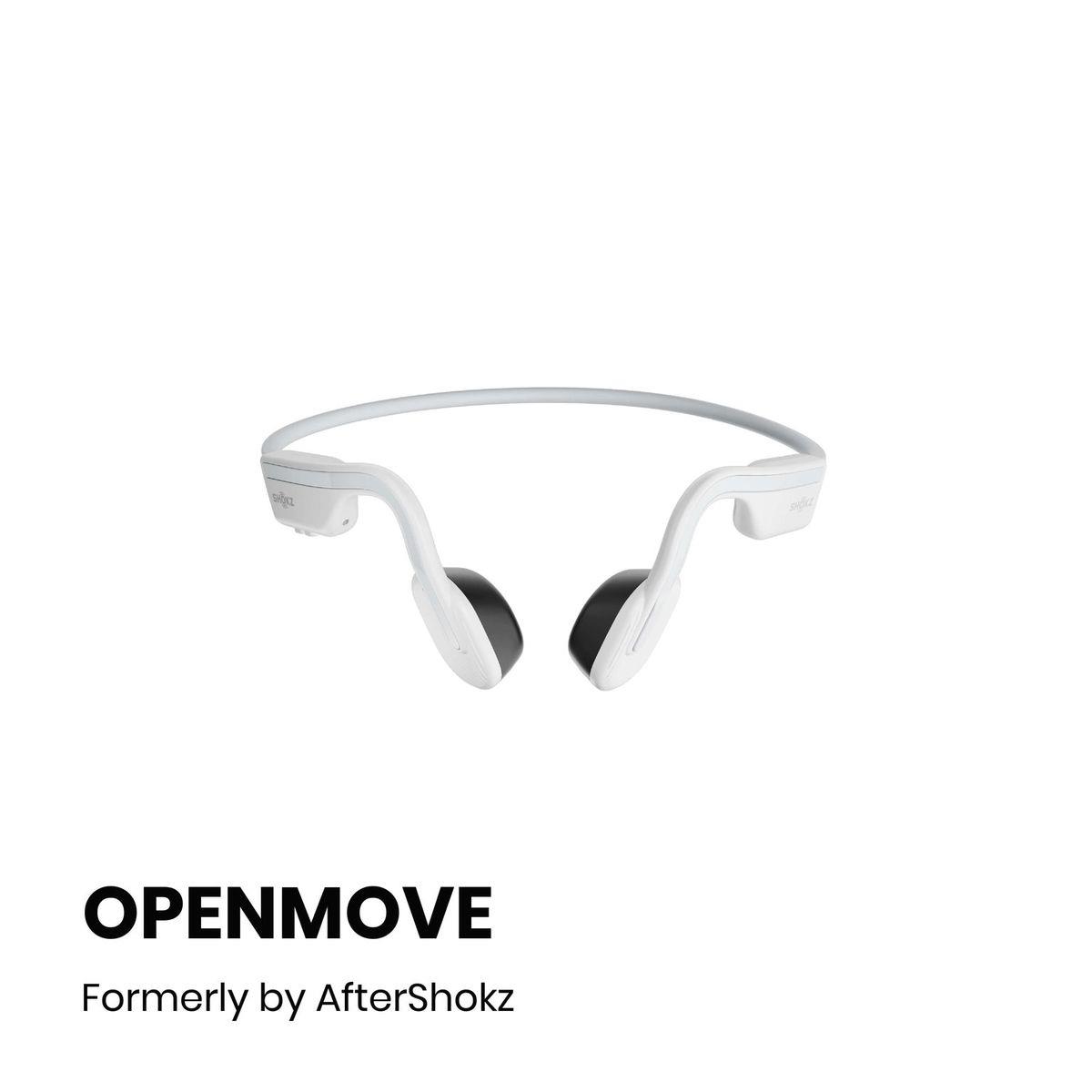 Shokz OpenMove Austiņas ar kaulu vadīšanas tehnoloģiju, Baltas